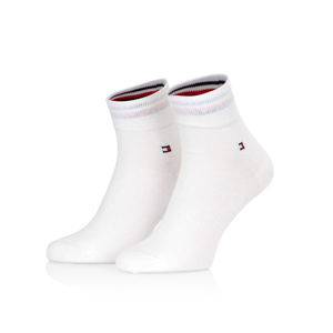 Tommy Hilfiger pánské bílé ponožky 2 pack - 43/46 (300)